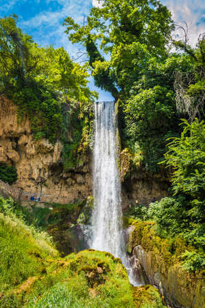 The waterfalls in Edessa Greeceの写真素材