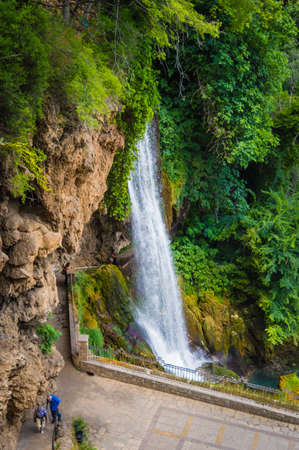 The waterfalls in Edessa Greeceの写真素材