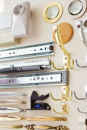 Furniture mebel fittings recessed fixtures hooksの写真素材