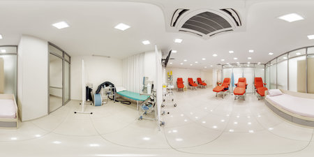 Virtual panoramas 360 clinical complex with laboratories