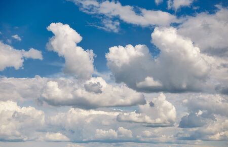 Clear blue sky with cloudy as a background wallpaperの写真素材