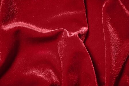 Red velvet texture background.Velvet imitation texture redの写真素材