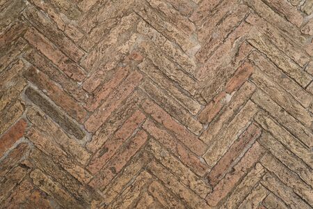 Old stone floor in the form of parquet.Texture background.の写真素材