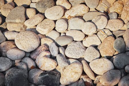 Stone texture closeup different shapes of stonesの写真素材