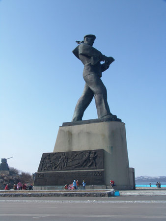 Monument to the heroes of Severomorsk - the defenders of the Arctic Russia, Severomorskのeditorial素材