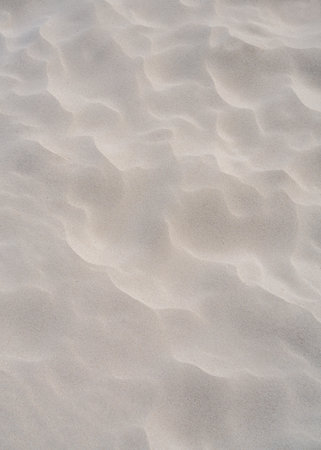 White sand on beach, background, texture top view