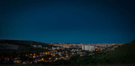 Evening in downtownの写真素材