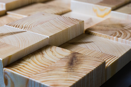 Woodwork board for interiorの写真素材