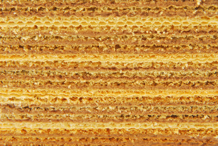 Chocolate wafers backgroundの写真素材