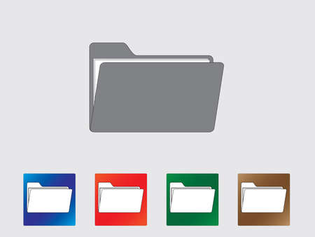 Folder icon illustrationのイラスト素材