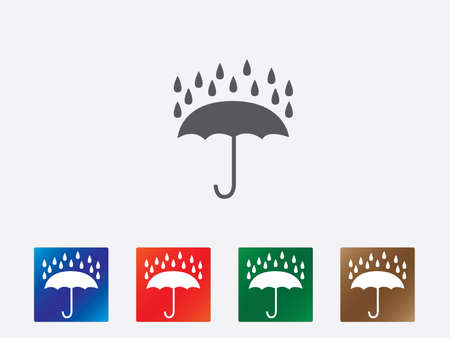 Umbrella icons illustrationのイラスト素材