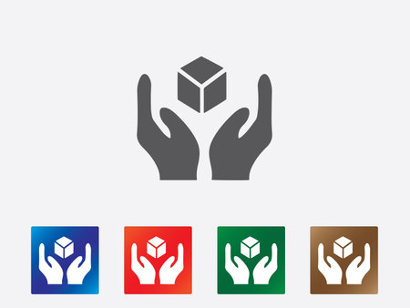 Cargo icons illustrationのイラスト素材