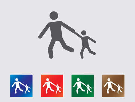 People run icon collectionのイラスト素材