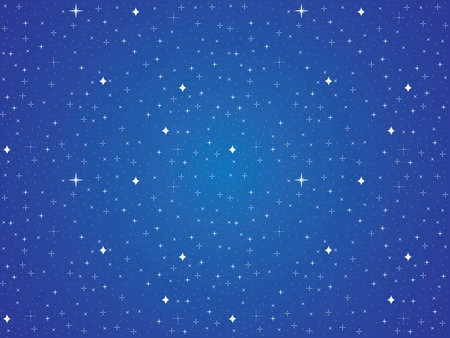 Simple blue sky with white stars backgroundのイラスト素材