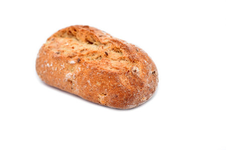 Fresh bread isolated on white