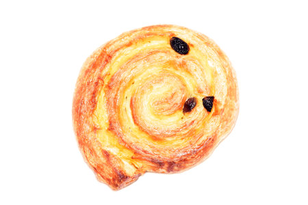 Fresh pudding corn isolated on whiteの写真素材