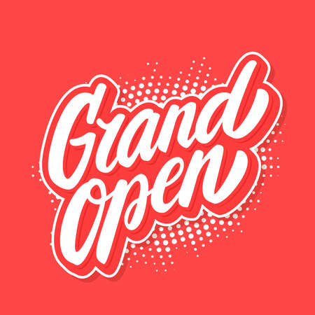 Grand open banner.の写真素材