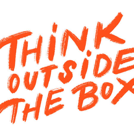 Think outside the box.の写真素材
