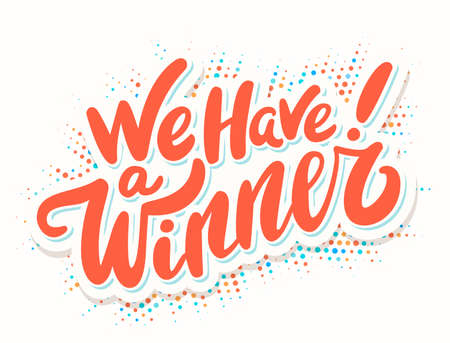 We have a Winner. Lettering.の写真素材