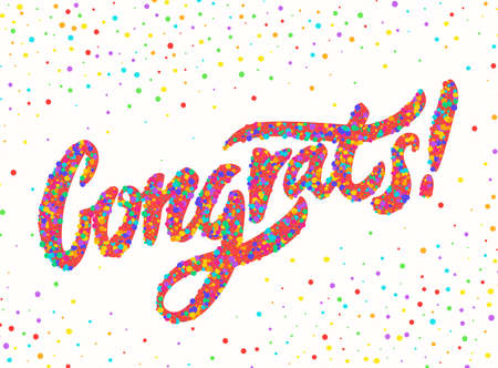 Congrats. Congratulations card.の写真素材