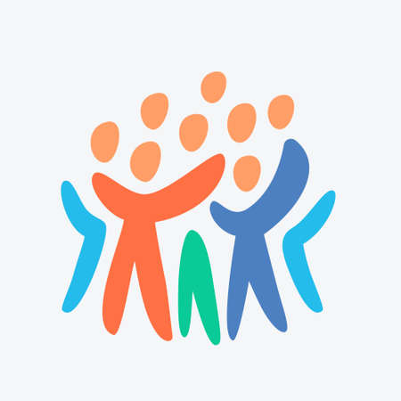 Crowd of people. Vector illustration.のイラスト素材