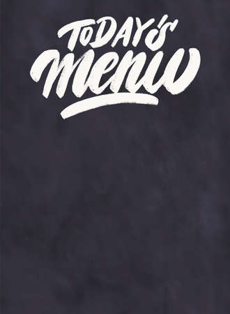 Todays menu. Chalkboard menu.のイラスト素材