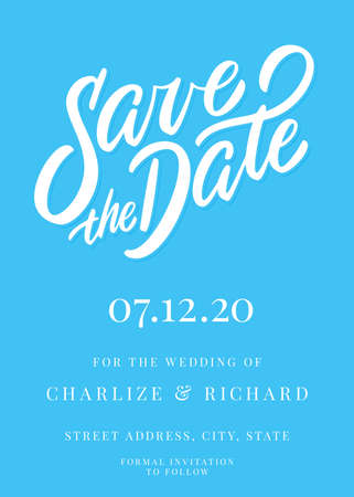 Save the date. Vector invitation.のイラスト素材