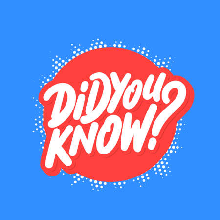 Did you know. Vector banner.のイラスト素材