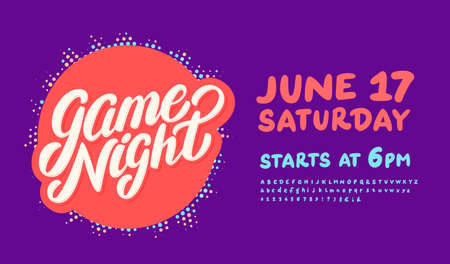 Game night flyer.のイラスト素材