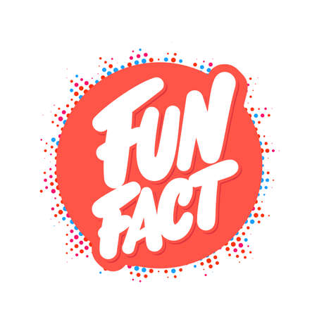Fun fact. Vector lettering banner.のイラスト素材
