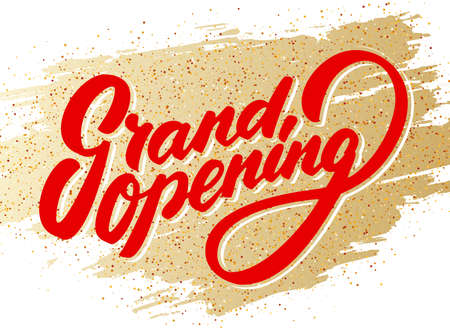Grand opening banner.のイラスト素材