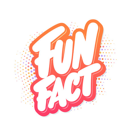 Fun fact. Vector lettering banner.のイラスト素材