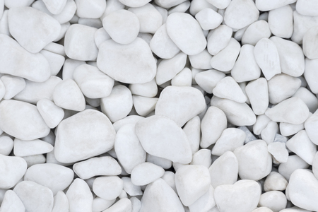 Texture of white decorative gravel as backgroundの写真素材
