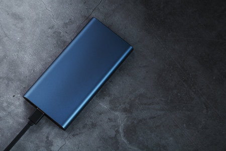 Battery Power supply for recharging gadgets and electronic devicesの写真素材