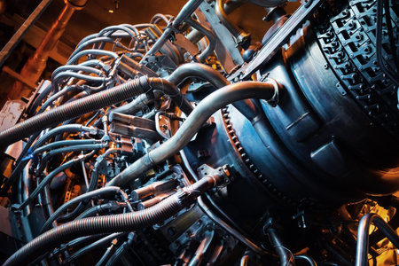 Aerospace gas turbine engine with structural