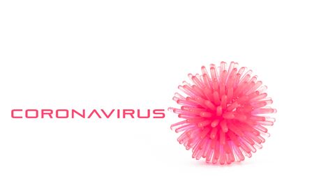 Abstract coronavirus model of COVID-19 disease. SOS Alert on the outbreak of the disease, world health organization declared a pandemic.の写真素材