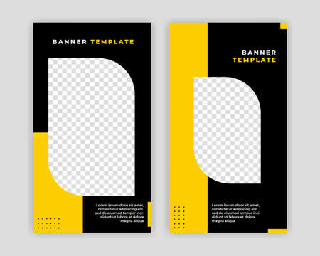 Unique Modern Editable Social Media banner template. Anyone can use this Easy Design Promotion web banner for social media. Modern elegant sales and discount promotions - Vector.のイラスト素材