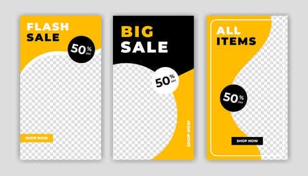 Unique Modern Editable Social Media banner template. Anyone can use this Easy Design Promotion web banner for social media. Modern elegant sales and discount promotions - Vector.のイラスト素材