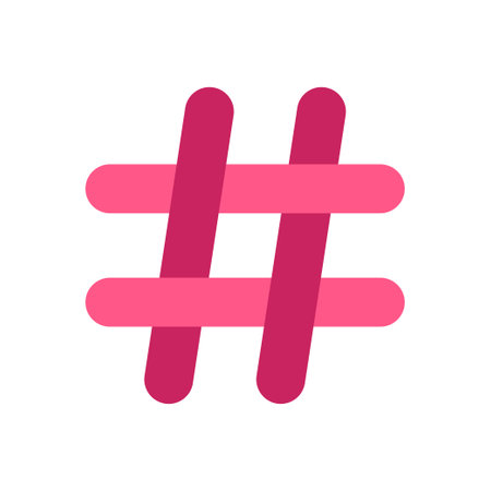 Hashtag icon vector isolated on white background for your web and mobile app design, Hashtag logo conceptのイラスト素材