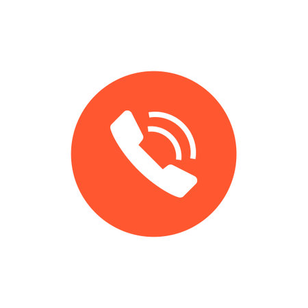 Phone receiver icon. Flat design style eps 10 vector illustration.のイラスト素材