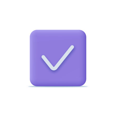 Checklist icon symbol. 3D design concept. Vector illustrationのイラスト素材