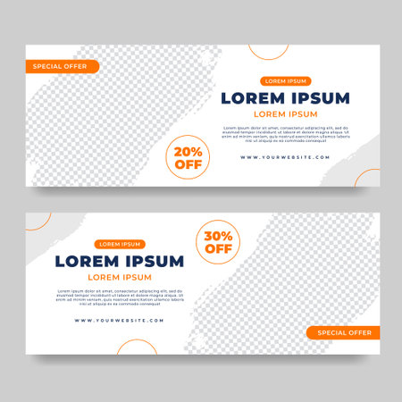 Sales and company needs banner template design. Vector illustrationのイラスト素材