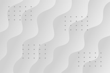 Abstract background with wavy lines and dots. Vector Illustration.のイラスト素材
