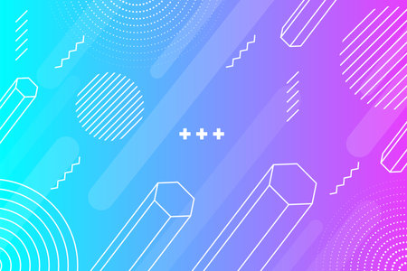 Abstract background with geometric shapes and lines. Vector illustration for your designのイラスト素材