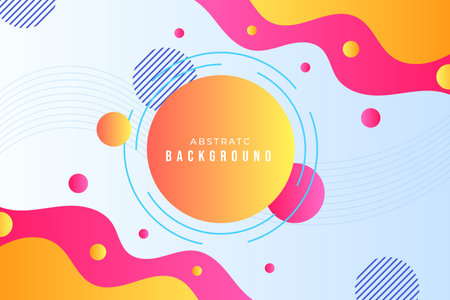 Abstract geometric background with circles and lines. Vector illustration for your designのイラスト素材