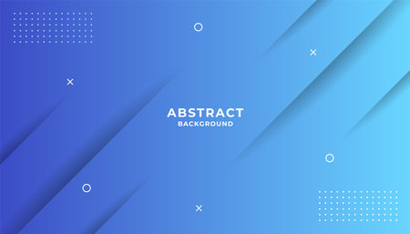 Blue abstract background. Minimal geometric cover design. Creative gradient shapes composition.のイラスト素材