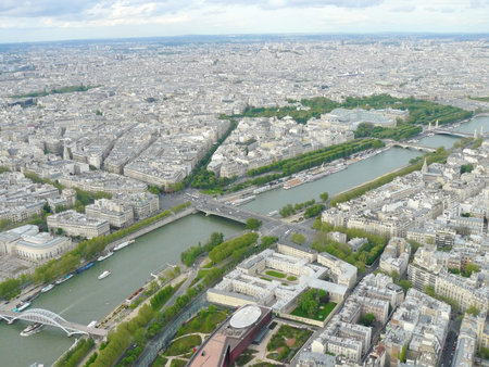 Paris cityscape aerial view.の写真素材