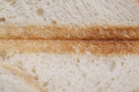 Toast texture close up shotの写真素材