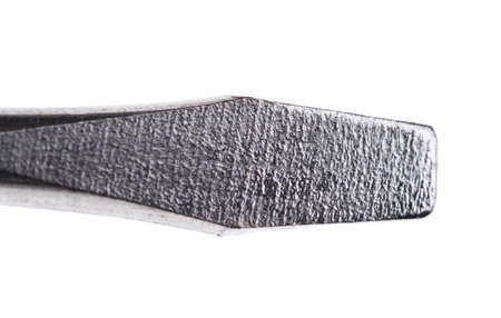 Screw driver head isolated on whiteの写真素材