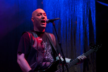 VELIKO TARNOVO, BULGARIA - JUNE 1: Bandx - AC/DC tribute band performs a show at Motorock festival...